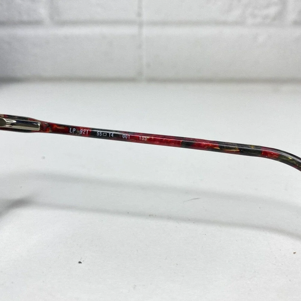 VTG Logo‎ Paris Maroon, Green & Clear Mixed Plastic Eyeglass Frames H2635